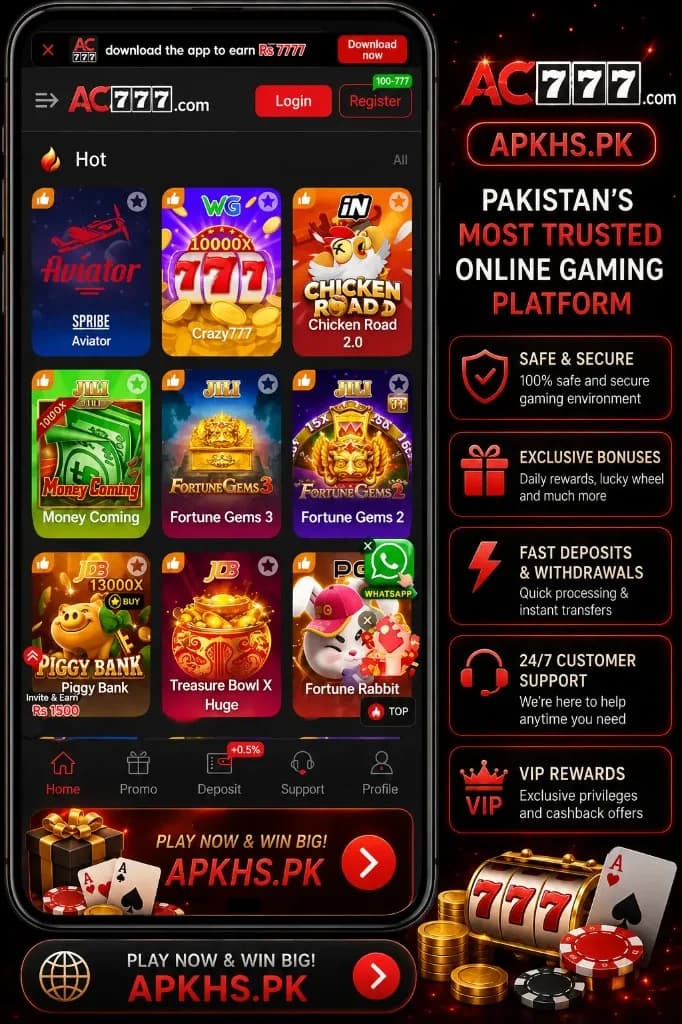 AC777 Game interface on Android