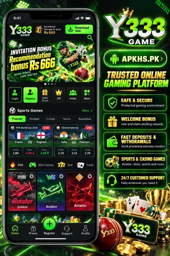 Y333 Game interface on Android
