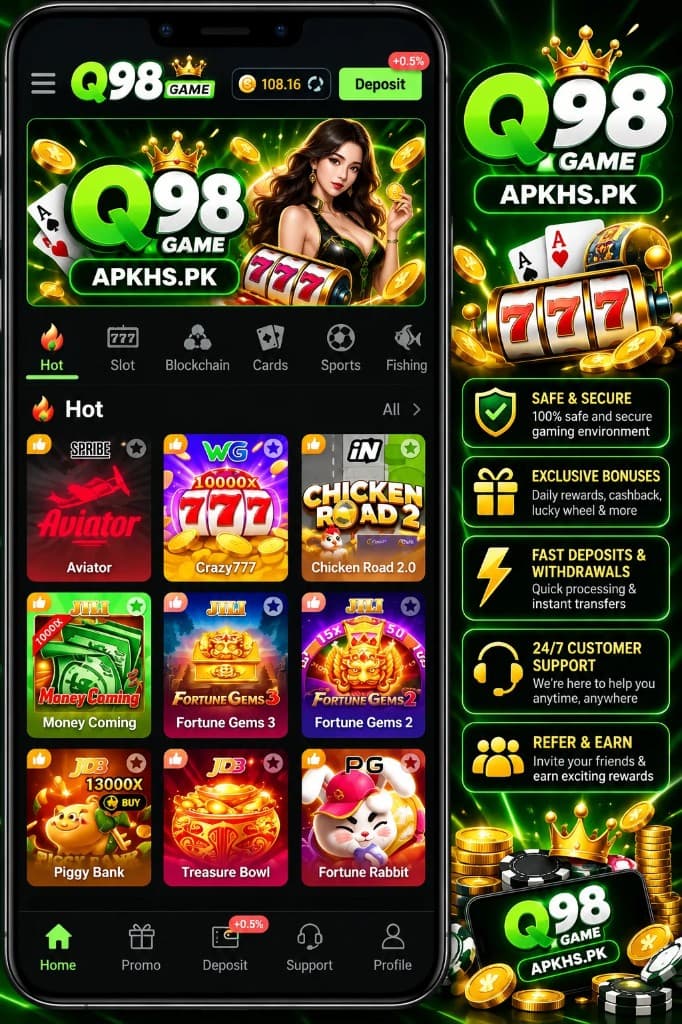 Q98 Game interface on Android